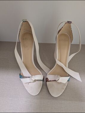 Alexandre Birman Clarita 100 White White Heels - Size 39